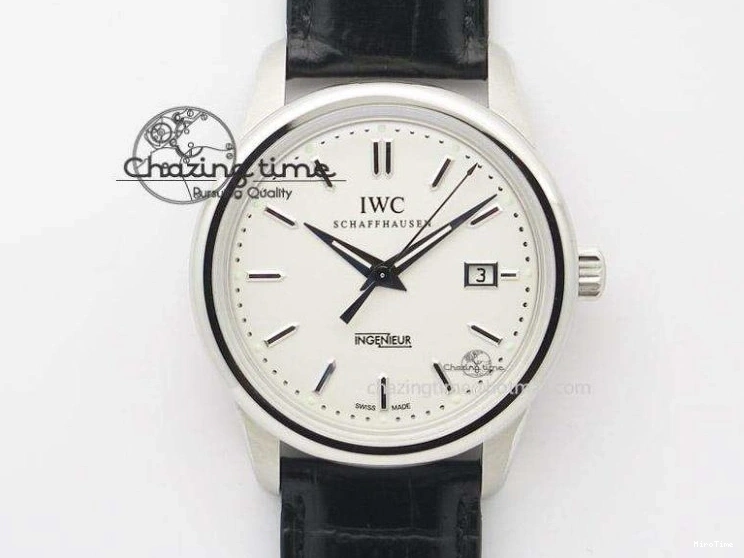 MIROTIME 0419 SportInspired Portofino IW458101 RG MK 1:1 Best Edition Gray Dial On Brown Leather Strap MIYOTA 7165